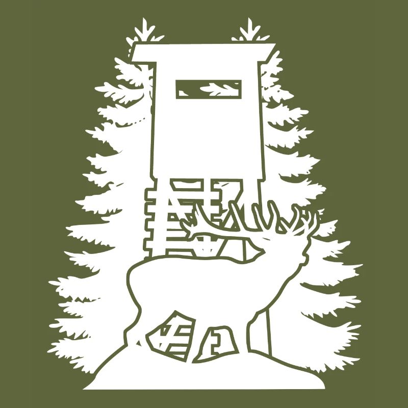 Jägerin Hochsitz Wald Jagd Jäger