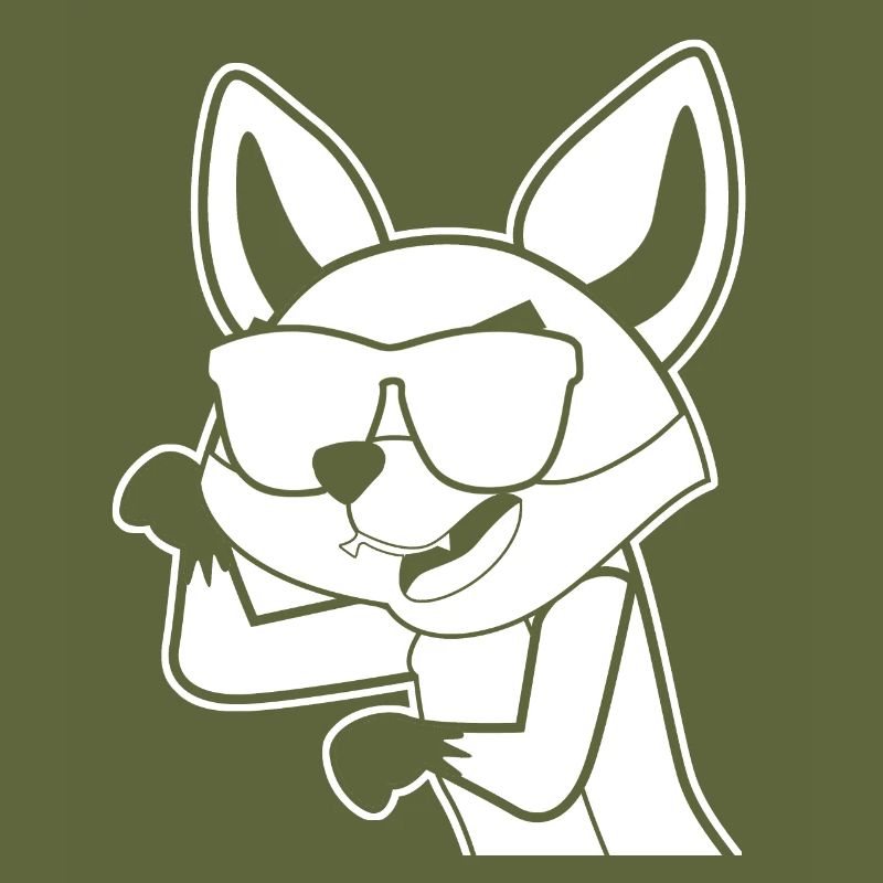 Fuchs mit Sonnenbrille