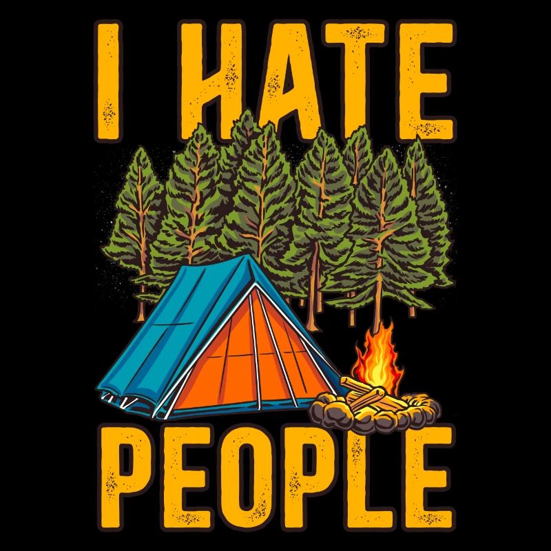 I hate people camping