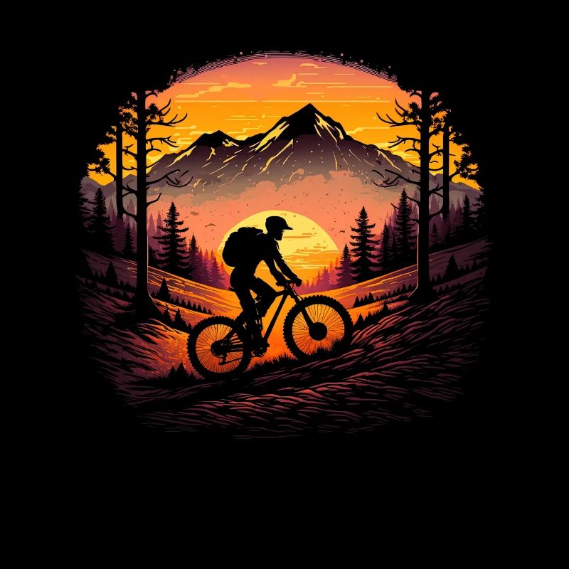 Conception cool de descente de VTT pour les fans de VTT