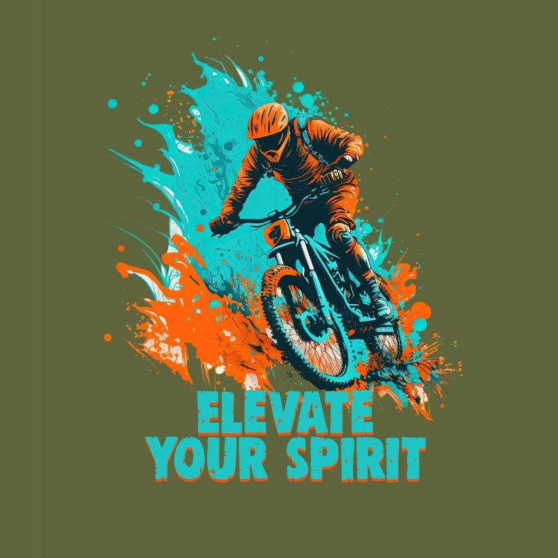 Conception cool de descente de VTT pour les fans de VTT