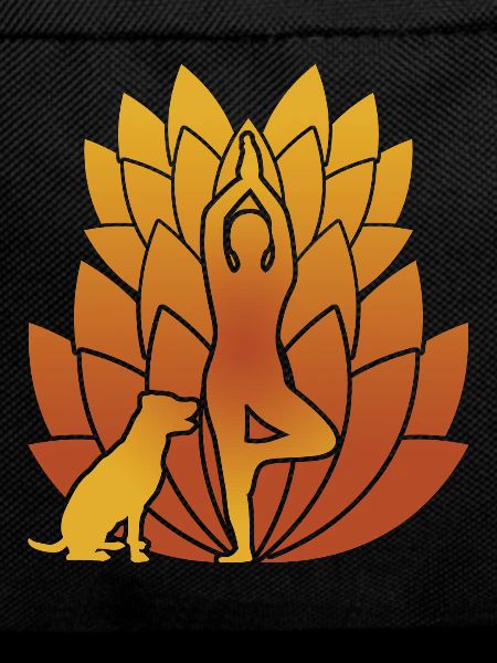 Yoga Dog Lotus Flower
