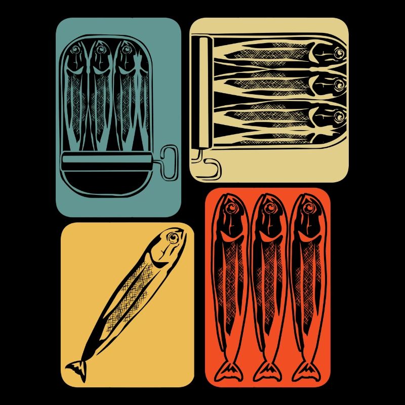 Sardine Herring Retro Sardines Herring