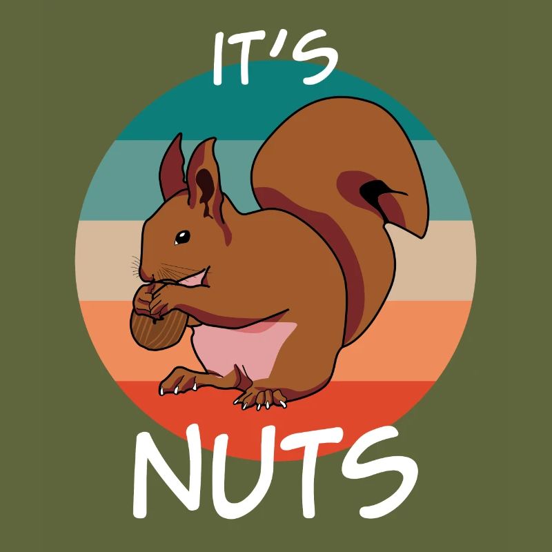 Eichhörnchen Retro Squirrel
