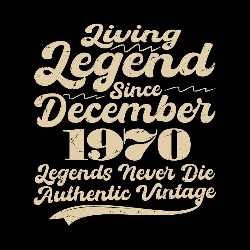 Once upon a time there was a legend. December 1970 Birth