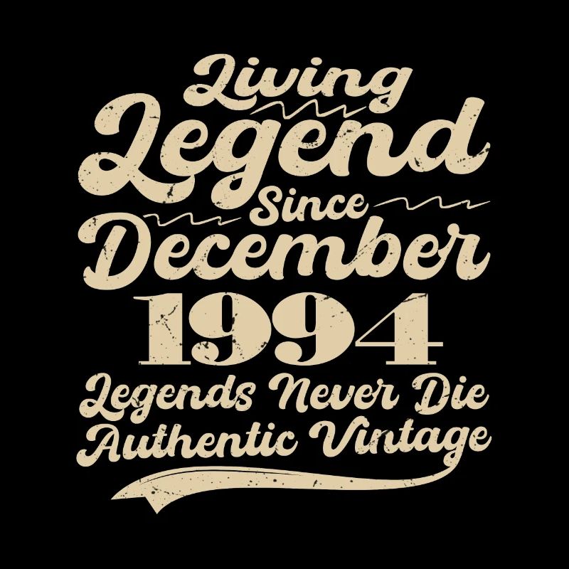 Once upon a time there was a legend. December 1994 Birth