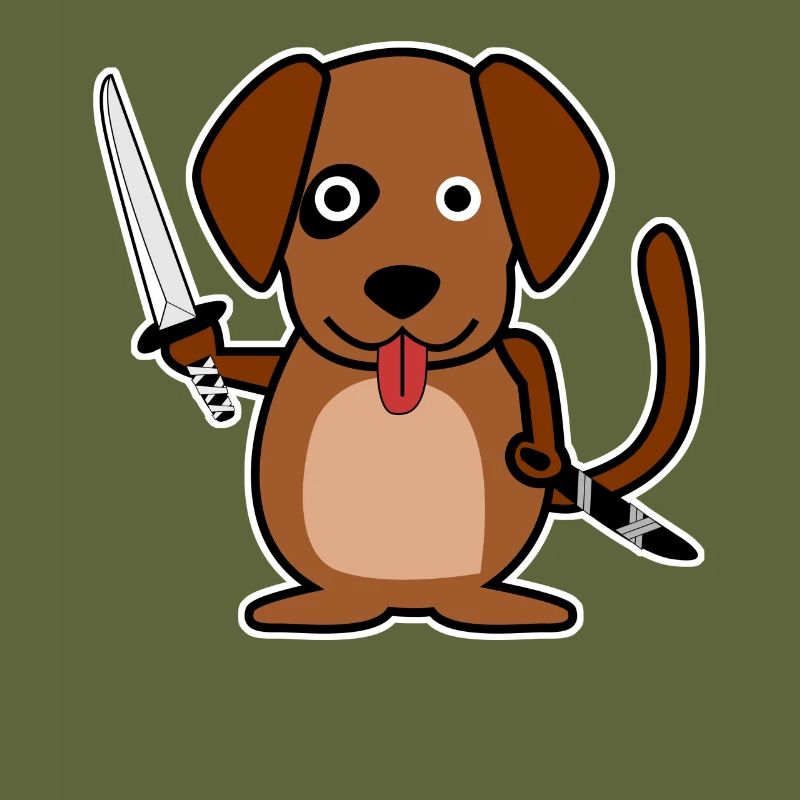 Katana Chien Samouraï Épée Ninja Épée