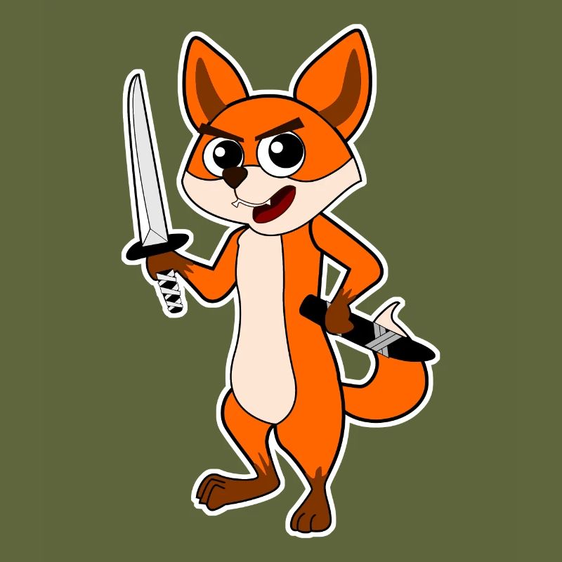 Katana Fox Ninja Sword Épée Samouraï