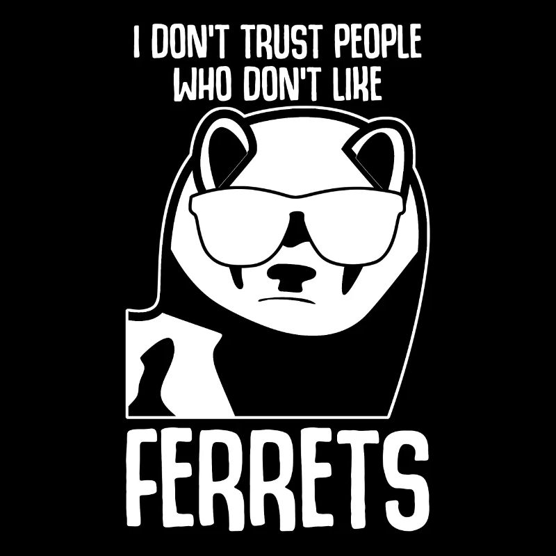 Furets avec lunettes de soleil