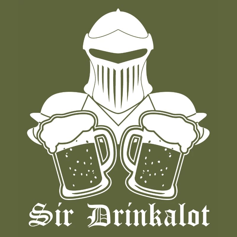 Beer Knight Vampire Buvant du schnaps