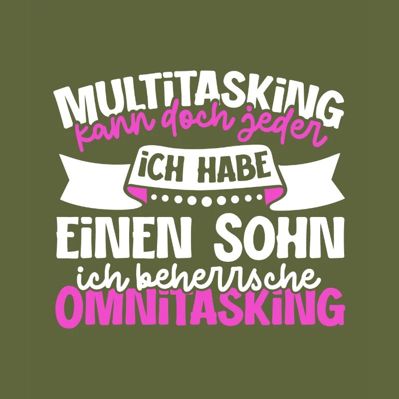 Multitasking kann jeder - Mutter und Sohn