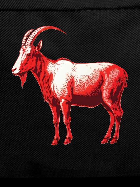 Goat red and white