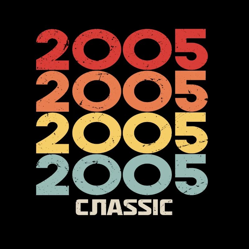 2005 Anniversaire dans le style vintage classique 2005
