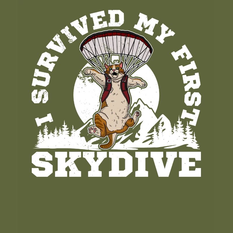 Catdiver Skydiver Skydiving paraglider flying