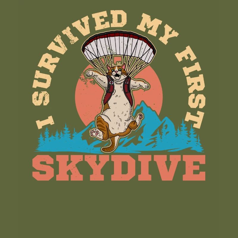 Catdiver Skydiver Skydiving paraglider flying