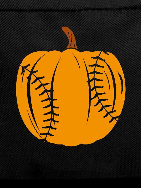 Halloween Baseball Pumpkin