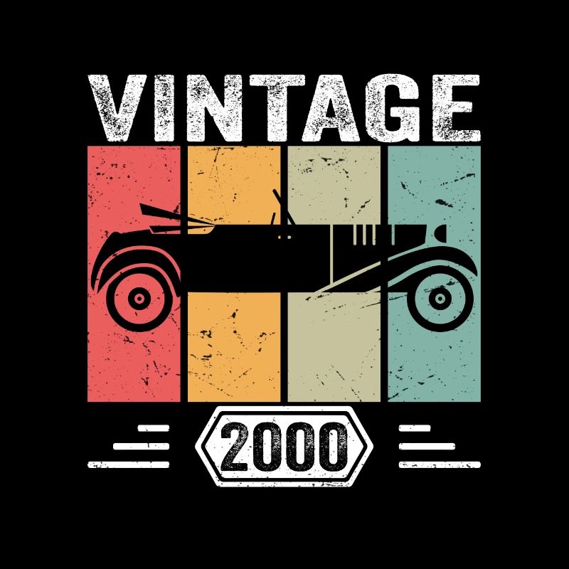Classic Since 2000, Vintage Car Birthday Gift 2000