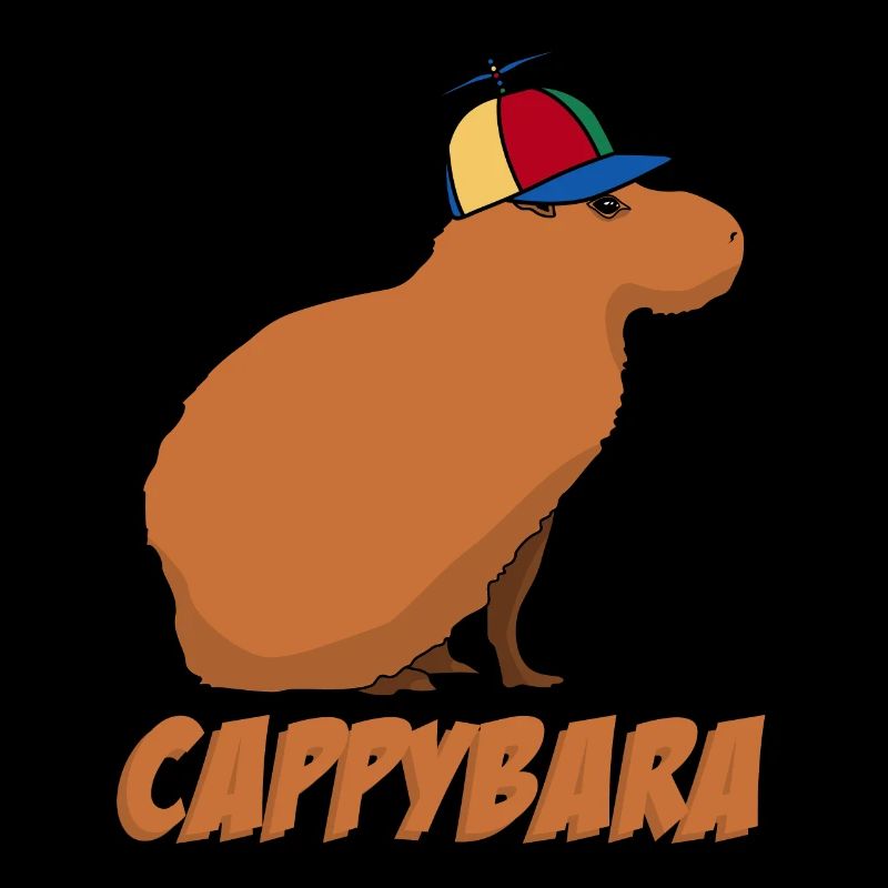 Capybara with Cappy Capybaras
