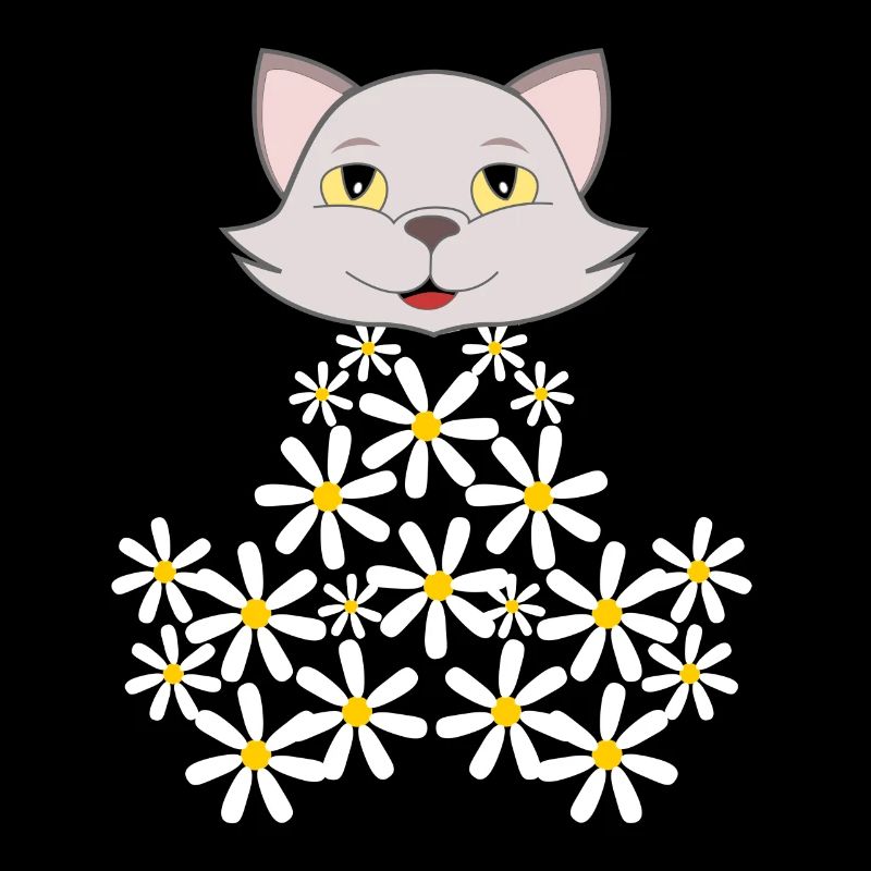 Gänseblümchen Katze aus Blüten