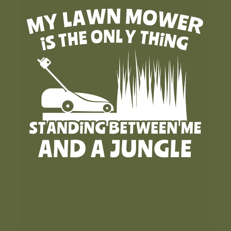Mowing the lawn