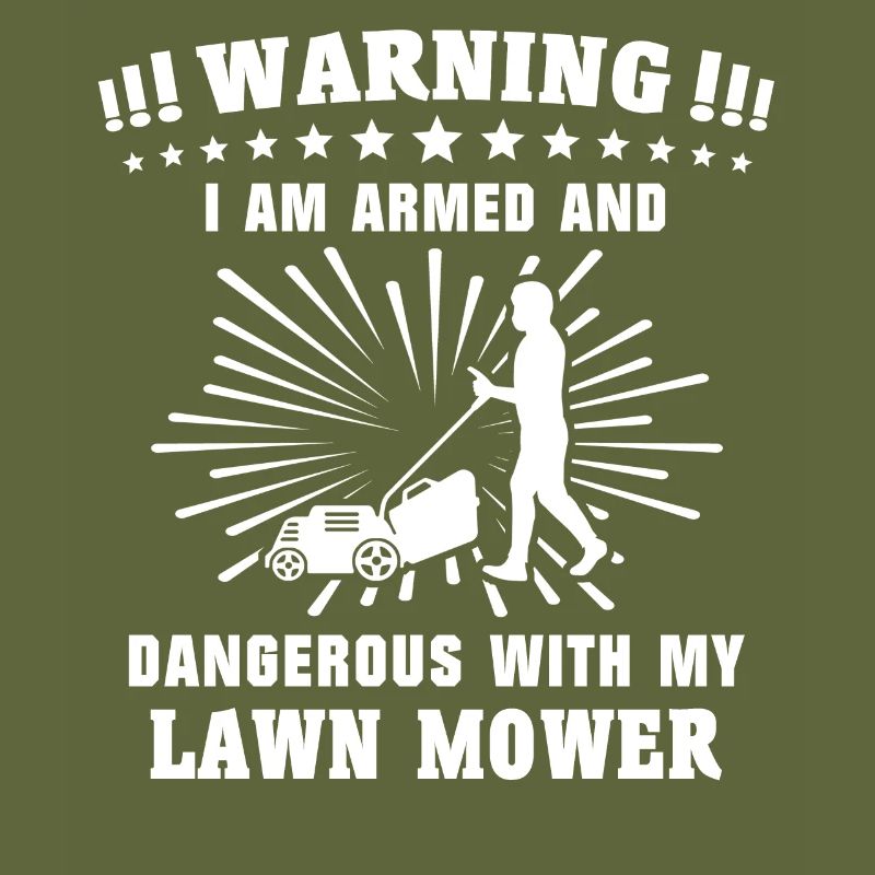 Mowing the lawn