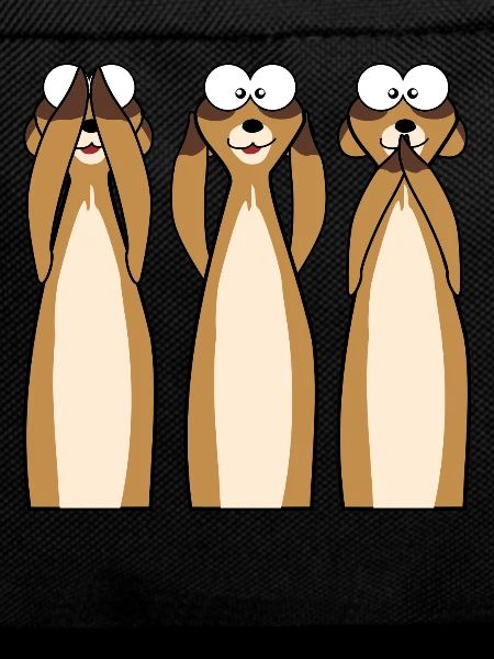 Meerkats instead of 3 monkeys