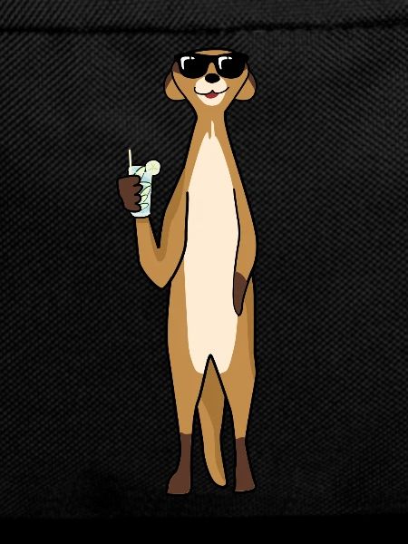 Meerkat with cocktail sunglasses