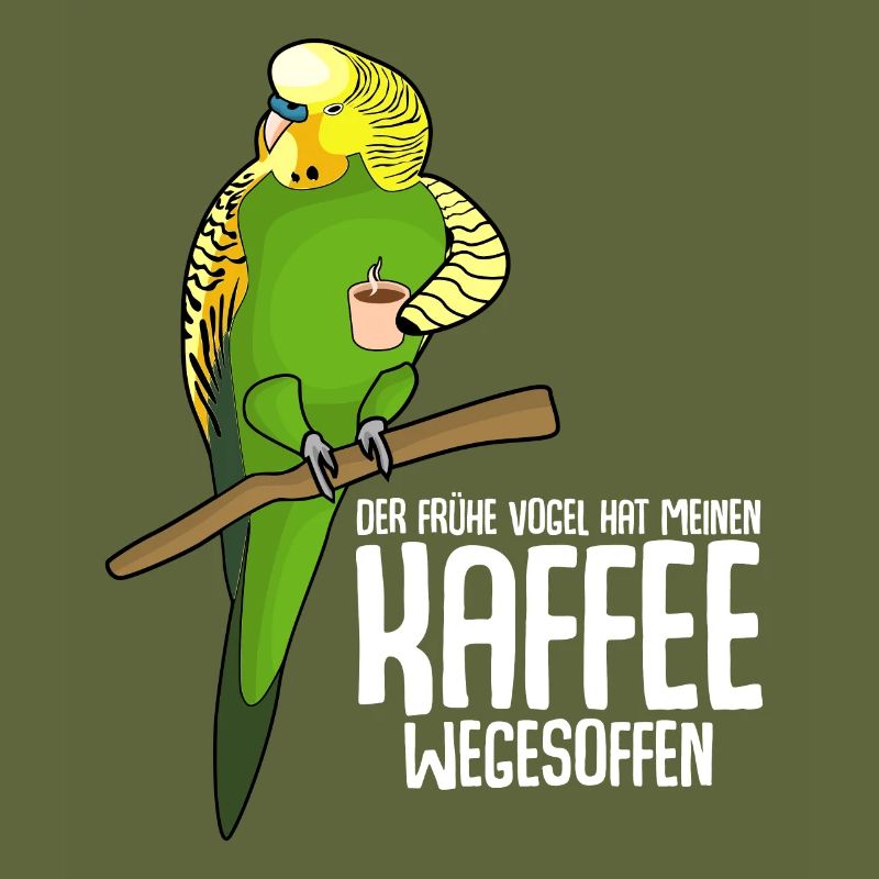 Kaffee Morgenmuffel Vogel Kaffeetrinker