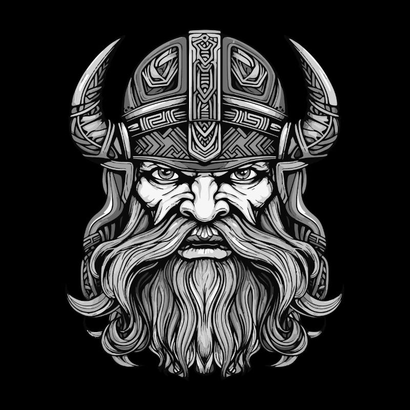Tête du guerrier viking Valhalla