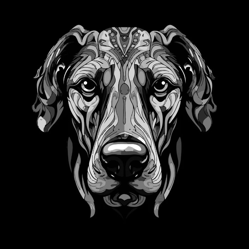 Great Dane Hund Portrait