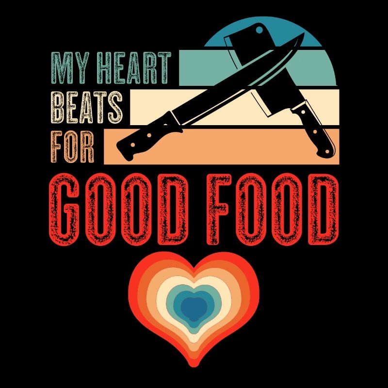 Chef Kitchen Retro Cooking Couteau de chef