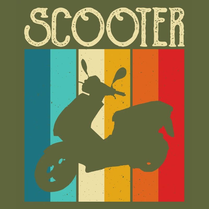 Roller Rollerfahrer Motorroller