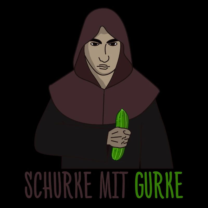 Schurke mit Gurke