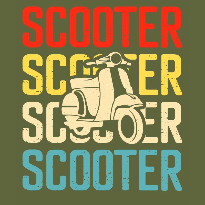 Roller Rollerfahrer Motorroller