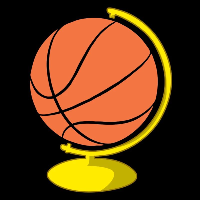 Basketball player globe