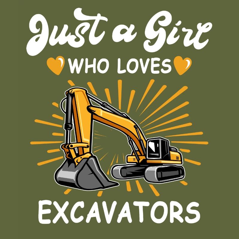 Bagger Mädchen Baggern Baggerführerin