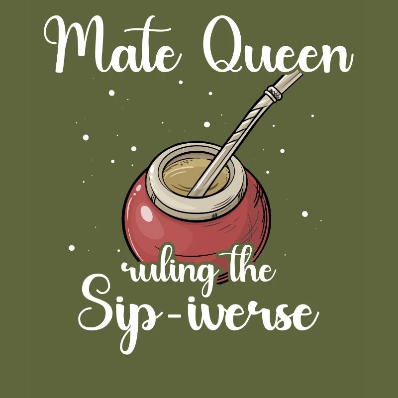 Yerba mate tea drinker