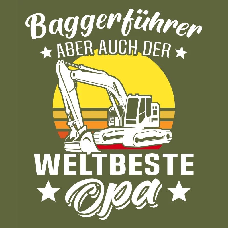 Baggerfahrer Opa Baggerführer