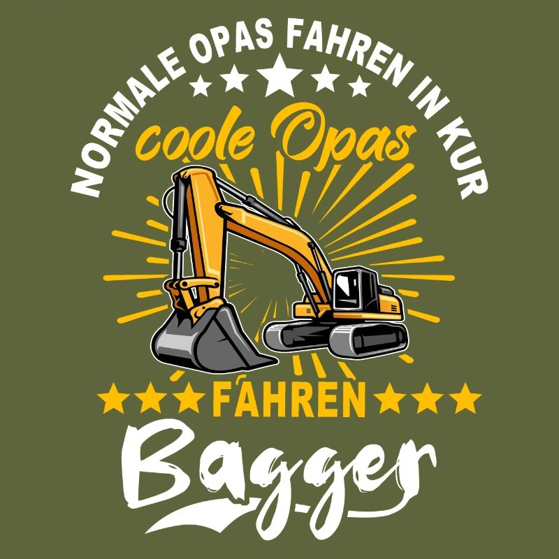 Baggerfahrer Opa Baggerführer