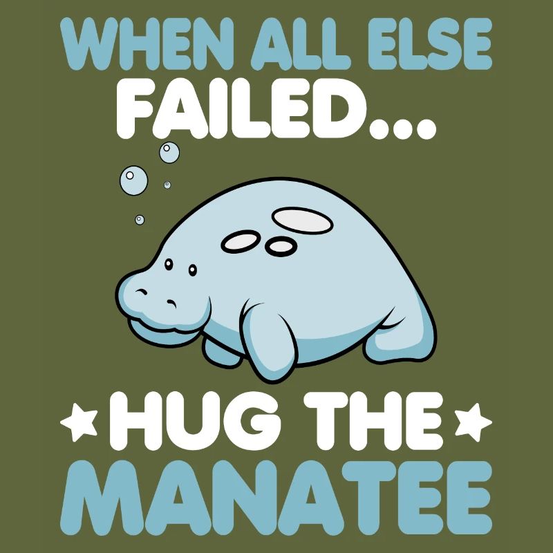 When all else failed hug the Manatee Ocean Manatee