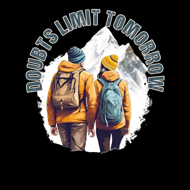 Hikers with Partner Design for Mountaineers