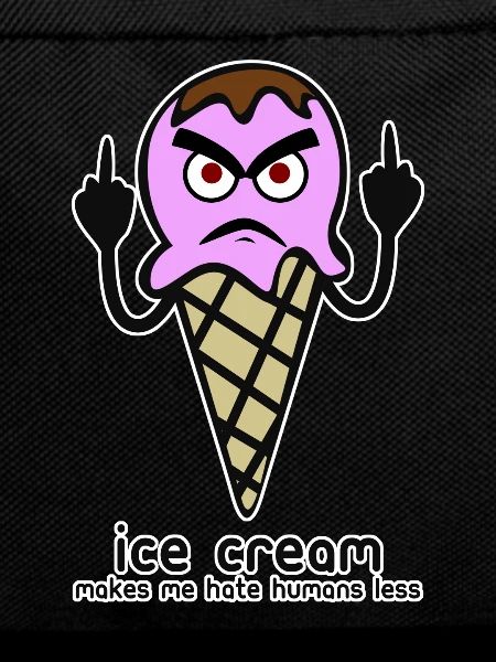 Crème glacée grincheuse