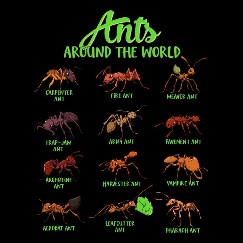 Fourmis du monde - Espèces de fourmis