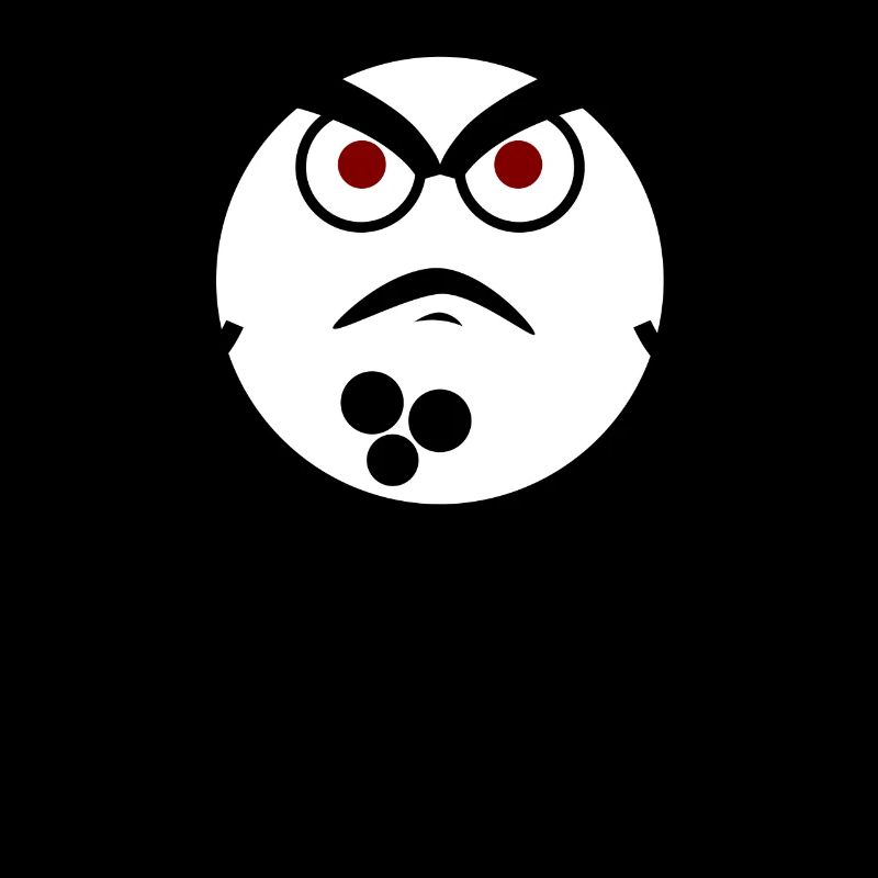 Grumpy boule de bowling bowling pin