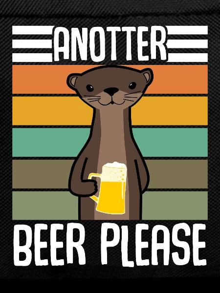 Otter With Retro Beer