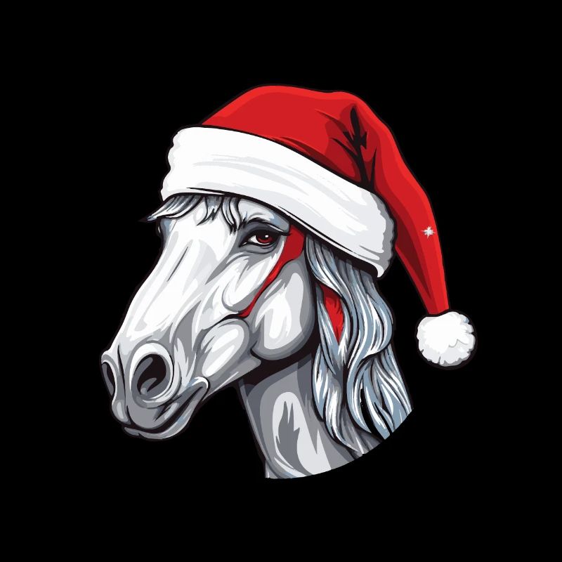 Pferd Kopf Weihnachten Christmas