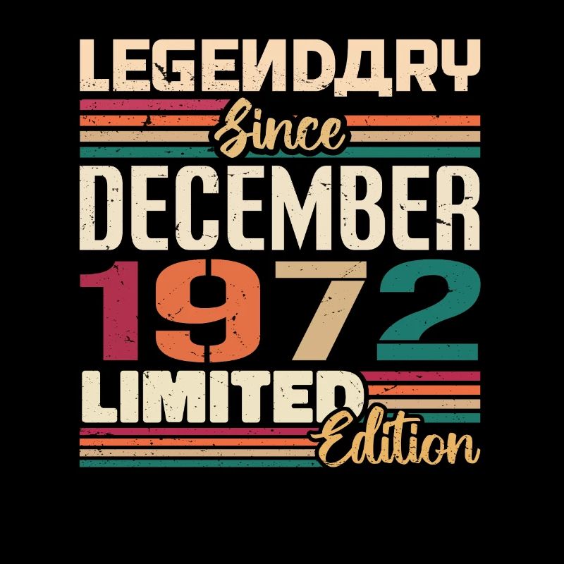 Legendary since December 1972 Vintage December 1972