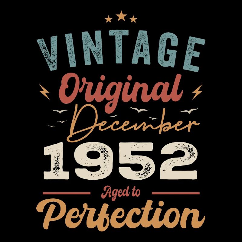 Vintage Geburtstag - Dezember 1952 - Geschenkidee