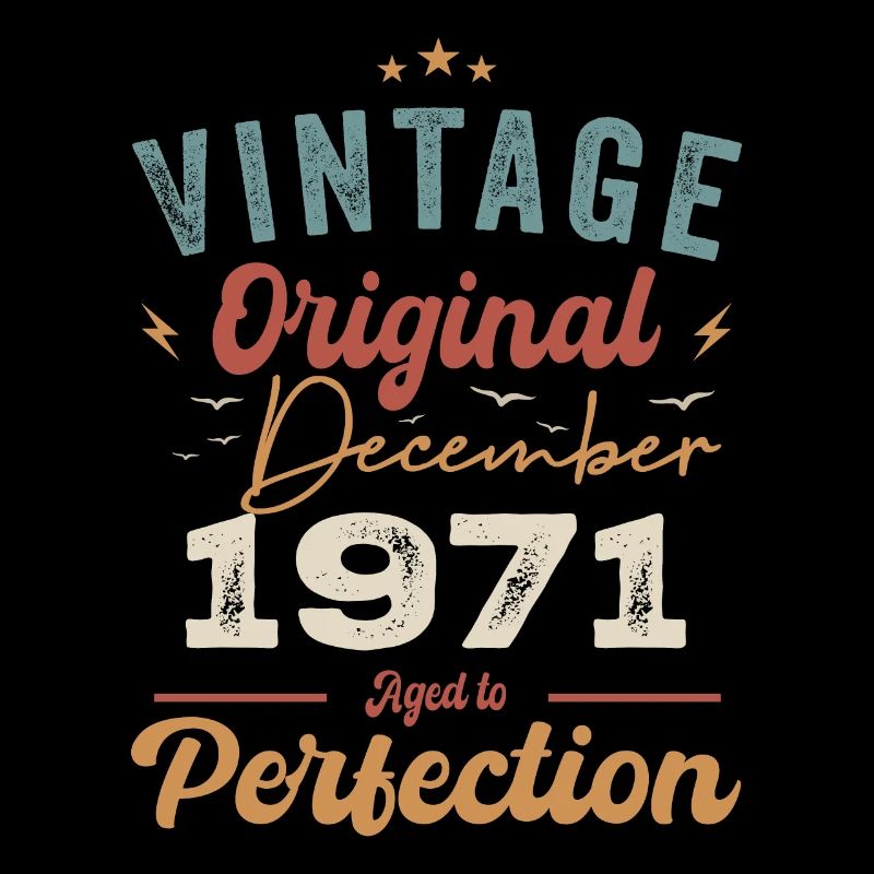 Vintage Anniversaire - Décembre 1971 - Idée cadeau