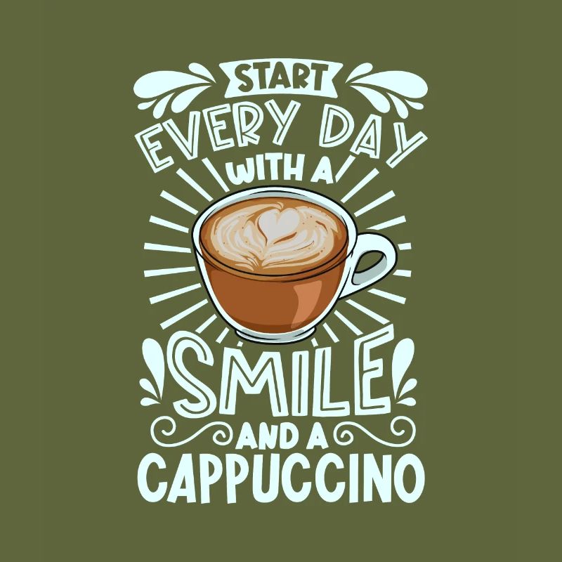 Smile with cappuccino